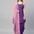 Inddus Purple Art Silk Woven Dress Material With Net Dupatta