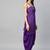 Inddus Purple Art Silk Woven Dress Material With Net Dupatta