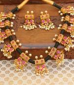 Pink Agate Necklace Sets