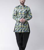 Multicolor
 Printed Polyester Indo Western Dresses