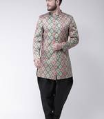 Multicolor
 Printed Polyester Indo Western Dresses