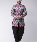 Multicolor
 Printed Polyester Indo Western Dresses