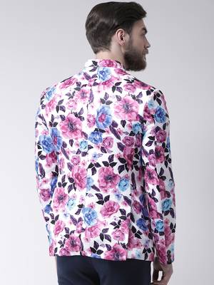 Multicolor Printed Polyester Bandhgala Suit 4