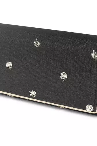 Black basic envelope clutch