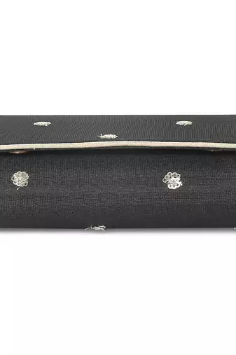 Black basic envelope clutch