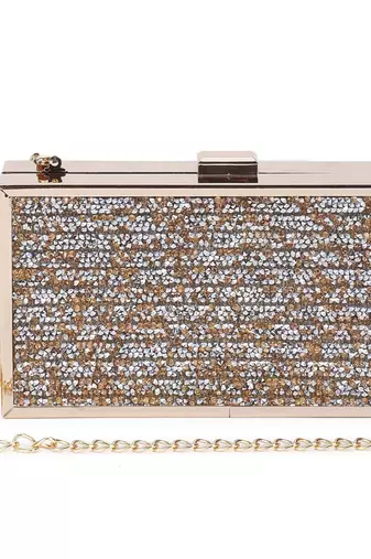 Lined stonework clutch