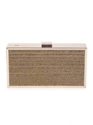Blinking gold clutch 1