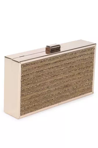 Blinking gold clutch
