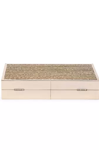 Blinking gold clutch
