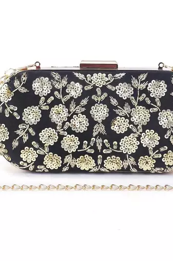 Bewitching black clutch