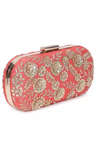 Coral garden clutch
