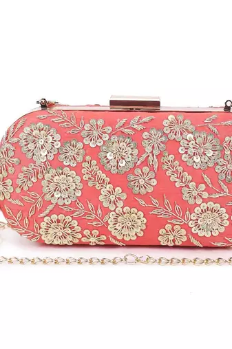 Coral garden clutch