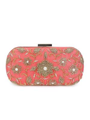 Coralicious flower clutch 1