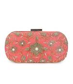 Coralicious flower clutch