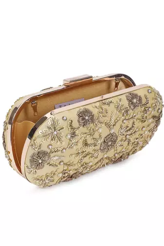 Exquisite gold clutch