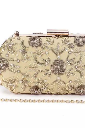Exquisite gold clutch