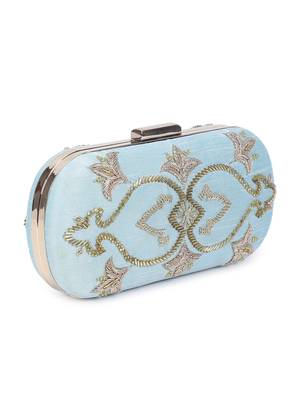 Glitz blue clutch 2