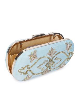 Glitz blue clutch 3