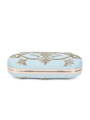 Glitz blue clutch 4