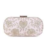 Pretty pink floral clutch