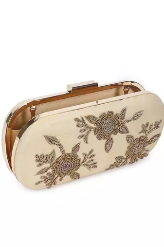 Ravishing gold clutch