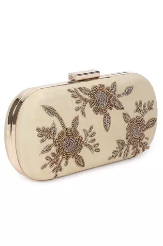 Ravishing gold clutch