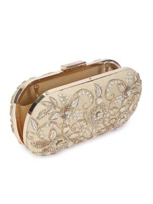 Thandai gold clutch 3