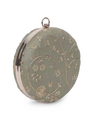 Olive gold clutch 3