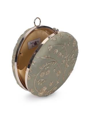 Olive gold clutch 4