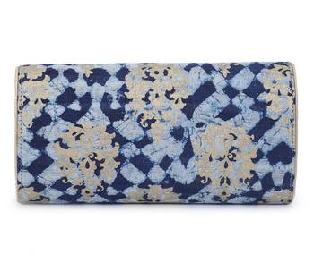 Indigo motif clutch 4