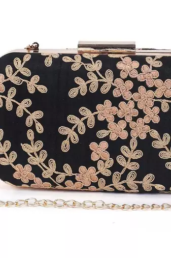 Nishapuri black clutch