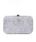 Pleasing silver clutch