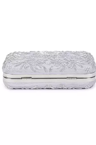 Pleasing silver clutch