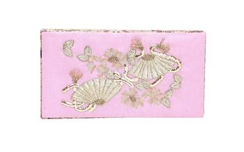 Fan fan pink clutch 3