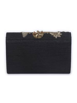 Mix media black clutch 3