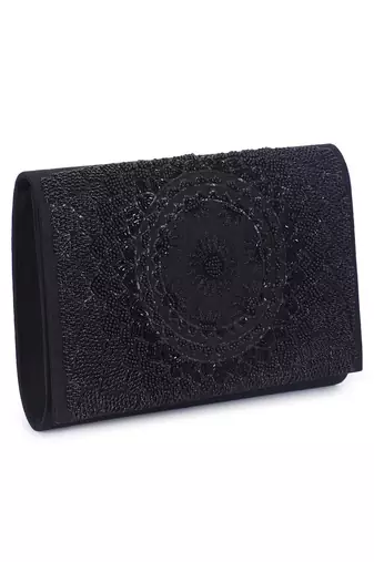 Self embroidery clutch