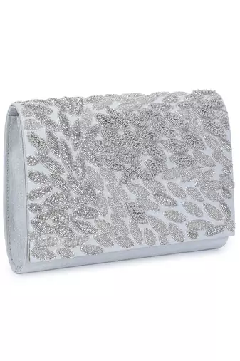 Sweet n silver clutch
