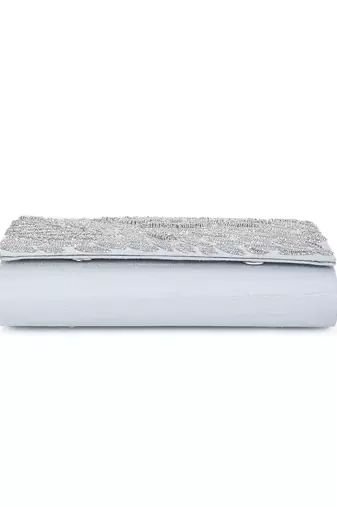 Sweet n silver clutch