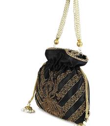 Black zardosi potli