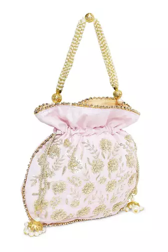 Light pink potli