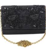 Black on black clutch