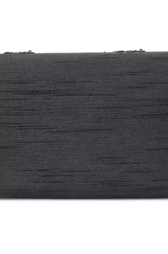 Black on black clutch