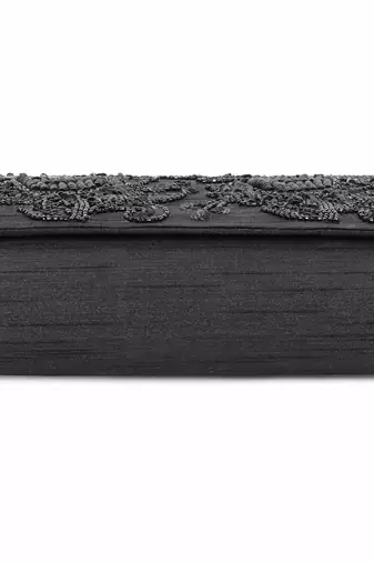 Black on black clutch