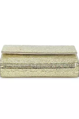 Gold mirror clutch