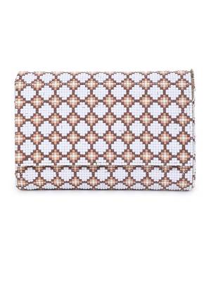 Tile white clutch 1