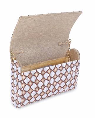 Tile white clutch 5