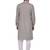 Grey Printed Cotton Kurta Pajama