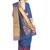 Royal blue woven art silk saree with blouse