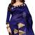 Blue woven art silk saree with blouse
