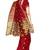 Maroon woven art silk saree with blouse